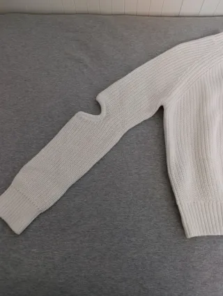 Jersey Mango Teen Blanco Punto Aberturas