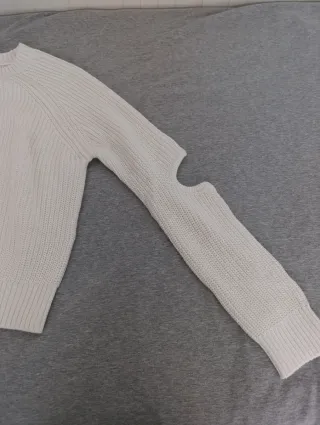 Jersey Mango Teen Blanco Punto Aberturas