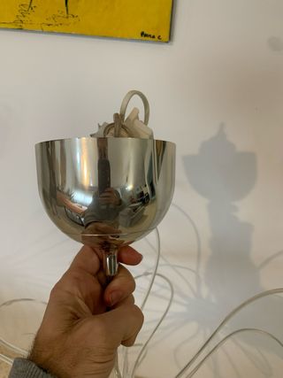 Lámpara LED Dormitorio Apliques Plateados