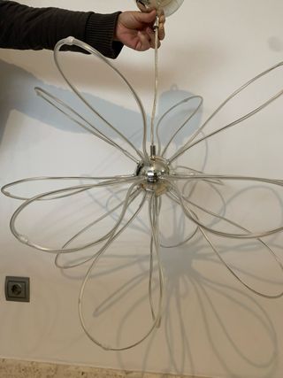 Lámpara LED Dormitorio Apliques Plateados