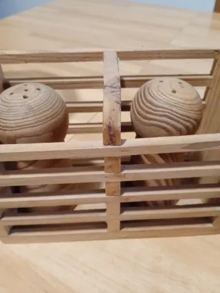 Set Soprammobili Cucina Ceramica Vetro Legno vimin