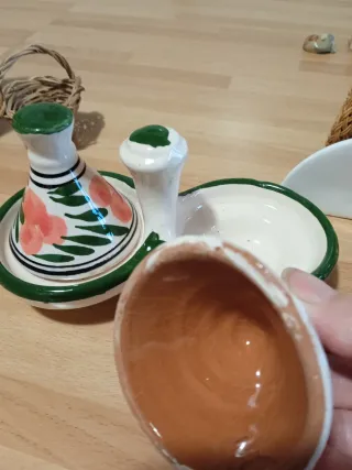 Set Soprammobili Cucina Ceramica Vetro Legno vimin