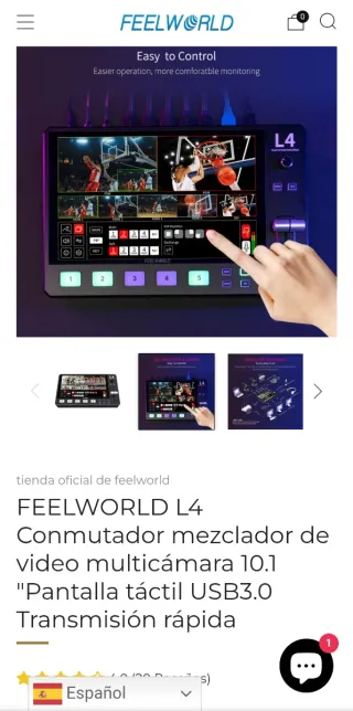 Nuevo Conmutador de vídeo Feelworld L4  10.1