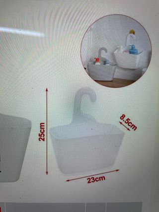 4x Cesta organizadora para ducha EMI PRO