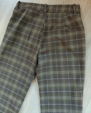 Pantalón NUEVO cuadros campana Talla M