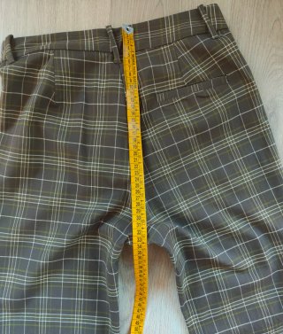 Pantalón NUEVO cuadros campana Talla M
