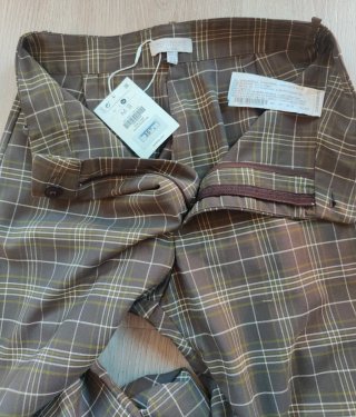 Pantalón NUEVO cuadros campana Talla M