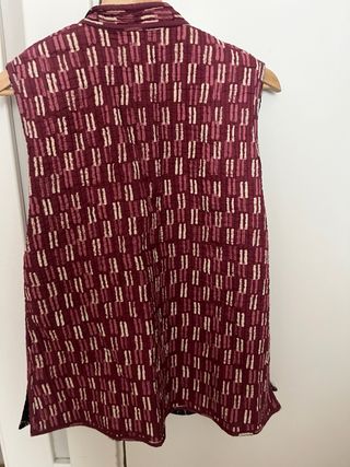 Chaleco reversible estampado talla única