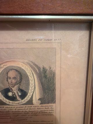 Mapa antiguo Francia Dépt. de la Somme