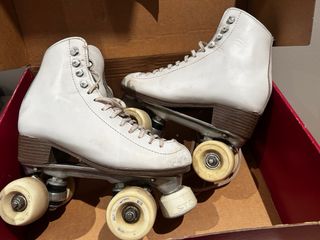 Patines 4 ruedas iniciación blancos talla 36