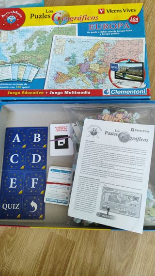 Puzzle geográfico Europa Vicens Vives Clementoni