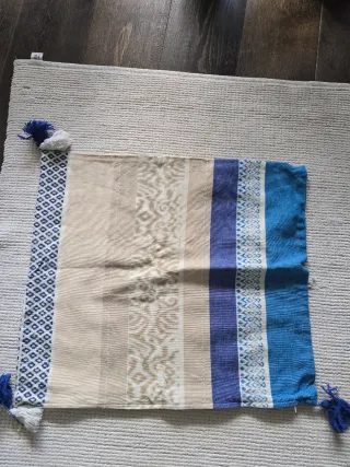 Conjunto 5 cojines azules y cremas Maison du Monde