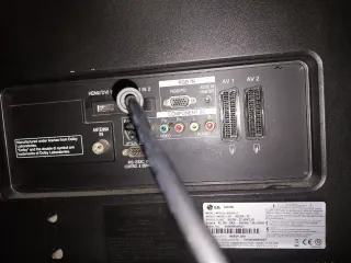 Televisión LG Negra