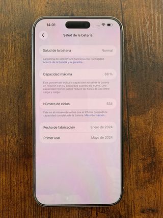 Iphne 15 pro max como nuevo 256gb
