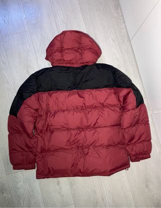 Abrigo Beluomo Rojo y Negro