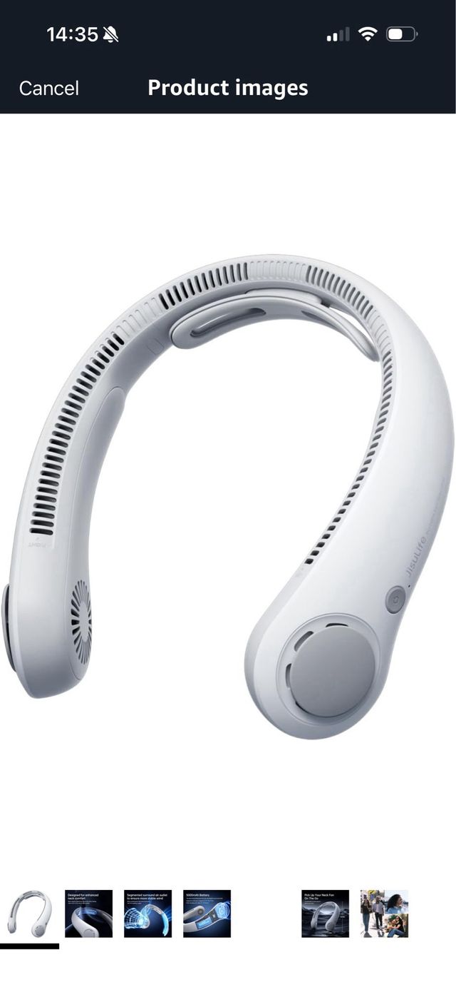 Ventilador Portátil JISULIFE 5 Velocidades