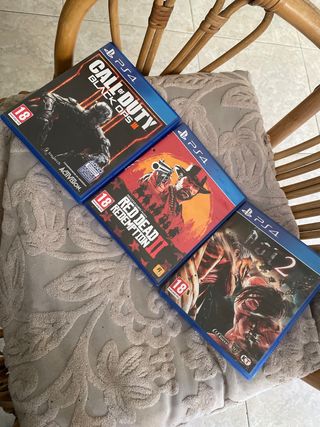3 Juegos PS4: Call of Duty, Red Dead Redemption 2,