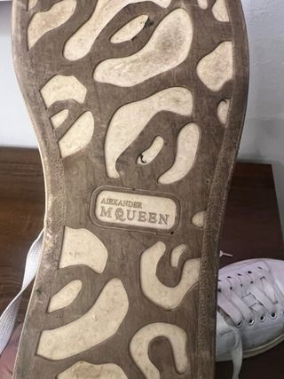 Scarpe Alexander McQueen Uomo Bianche Beige