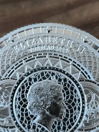 Moneda Plata 1 oz Chronos Tokelau 2022