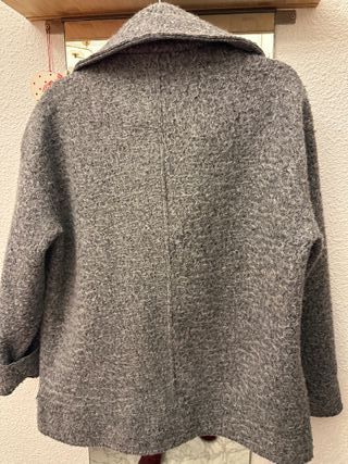 Cazadora Biker Zara Gris Talla Única