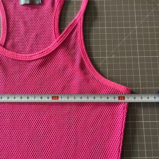 Lote 2 camisetas malla flúor Y2K, mujer talla XS