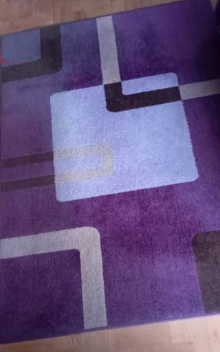 Alfombra Morada y Gris 1.35x1.90
