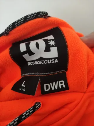 Sudadera doble DC Shoes verde y naranja