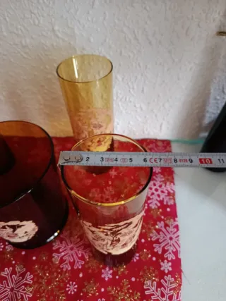 Juego Vasos y Cubitera Vintage