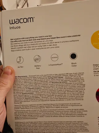 Tableta Gráfica Wacom Intuos small negra