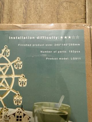 Puzzle 3D Mecánico Ferris Musical