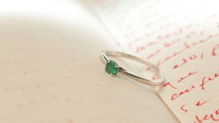 Anillo Plata 925 con Esmeralda