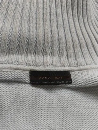 Jerséis Cardga Zara Cuello Alto Cremallera Azul Ce