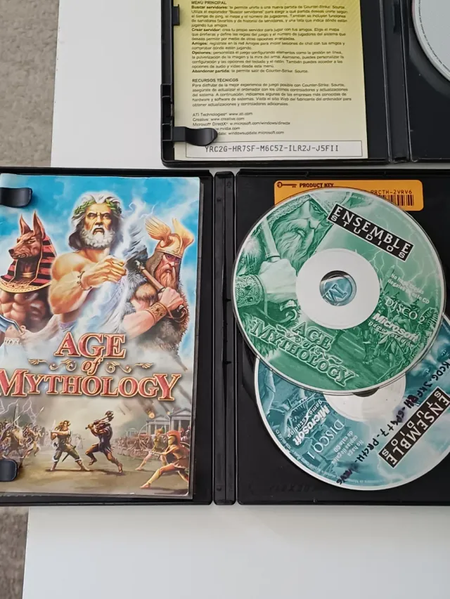 Lote 3 Juegos PC: Counter-Strike, Age of Mythology