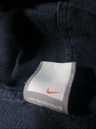 Felpa Nike Vintage 2000s Swoosh Nera Bianca