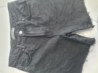 Shorts Vaqueros Negros Talla 38