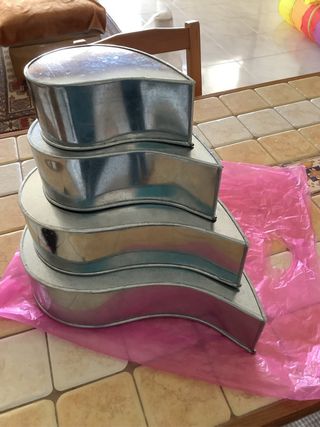 Set 4 Teglie a forma di goccia