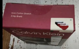 Calvin Klein Slips M (3 unidades) originales packs