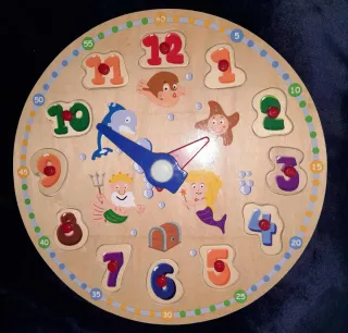 Reloj de Madera Educativo Infantil