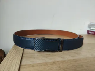 Cinturón Kemisant Azul con Hebilla Metálica