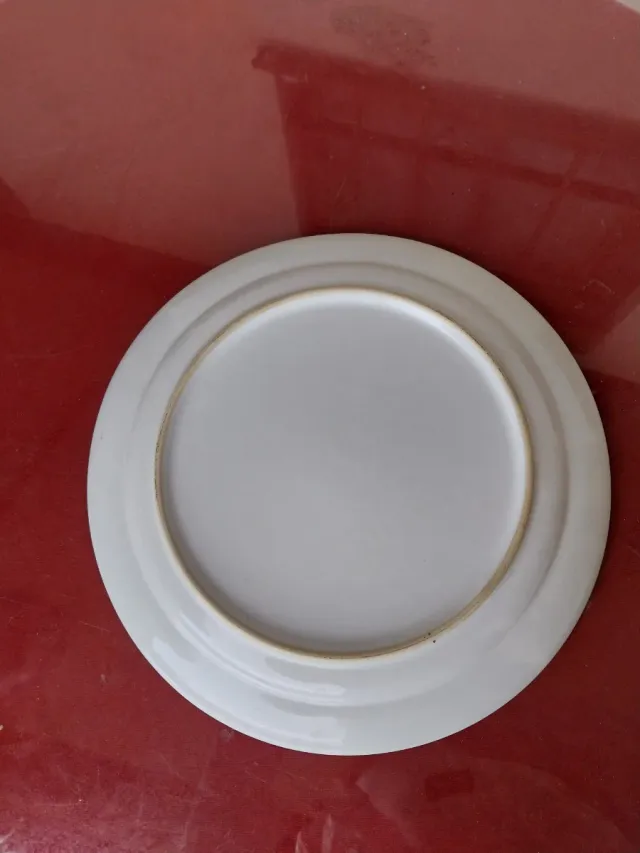 Plato grande de cerámica  blanco