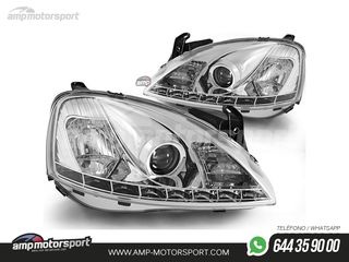 FAROS DELANTEROS LUZ DIURNA LED PARA OPEL CORSA C