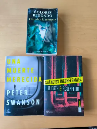 Lote de libros. Novela negra