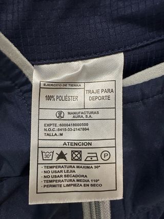 Chándal ET Talla M, nuevo.