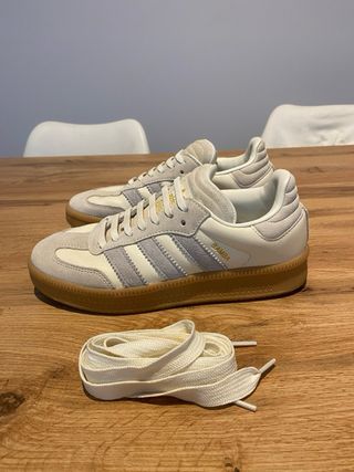 Zapatillas Adidas Samba XLG Beige/Blanco
