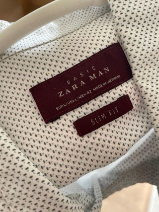 Camisa Zara Hombre Talla L Estampada