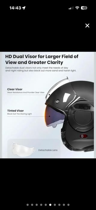 Casco de Moto talla L