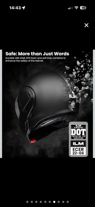 Casco de Moto talla L