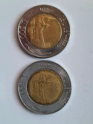 500 Lire Bimetalliche 4pz.