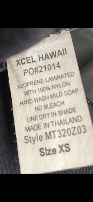 Traje Neopreno Surf XCEL Talla XS