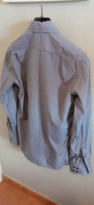 Camisa Carolina Herrera Azul y Blanca